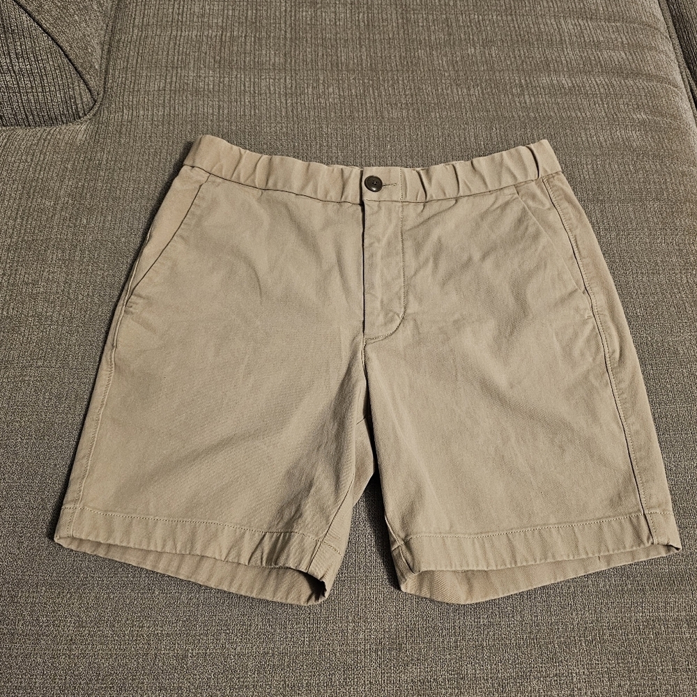 Everlane Slim Khaki Tan Neutral Casual Relaxed Shorts Size Small